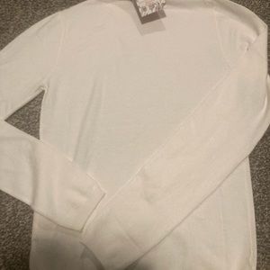 NWT Ambience Apparel White Turtleneck Sweater/ Medium